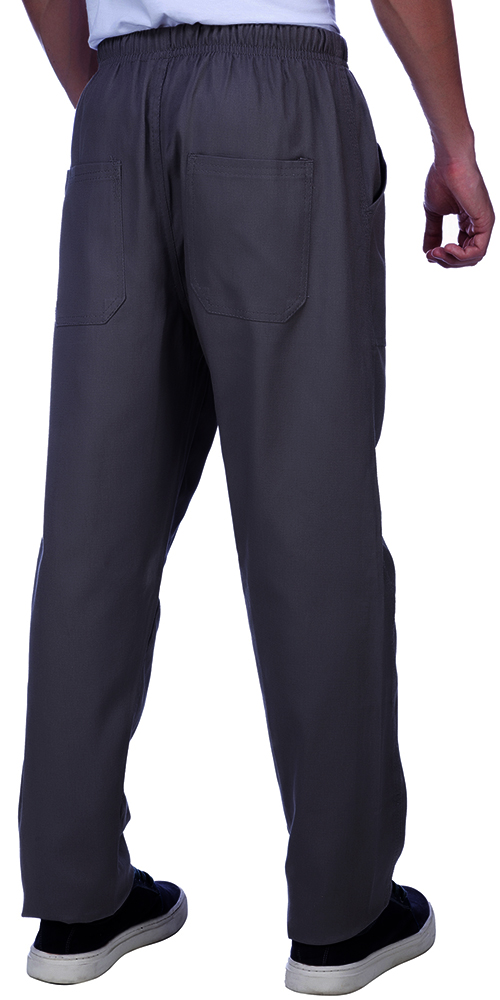 Calça de Brim Cinza Cimento