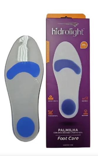 Palmilha Silicone Hidrolight Arco Brando Ponto Azul