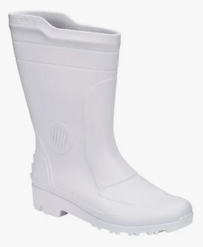 Bota Pega Forte Cano Médio Branca