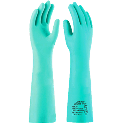 Luva Longnit Mod: 5020 Latex Nitril Nº 10