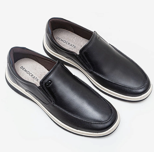 Sapatênis Casual Easy Leave Preto Democrata