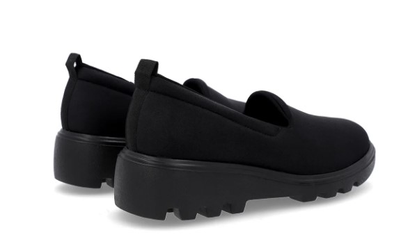 Sapato Usaflex Loafer Preto Sola Tratorada Elastano