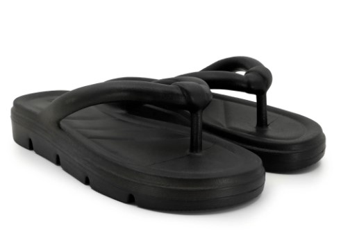 Chinelo Usaflex Feminino Dedo Poofy Plataforma Eva Preto