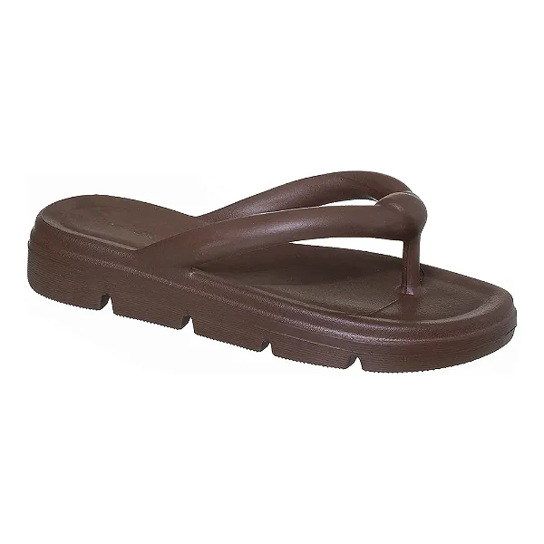 Chinelo Usaflex Feminino Dedo Poofy Plataforma Eva Moca Mousse