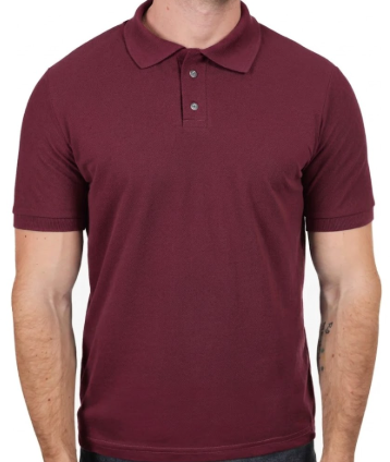 Polo Meia Malha Vinho