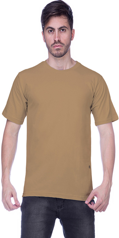 Camiseta Penteada Marrom Claro Premium