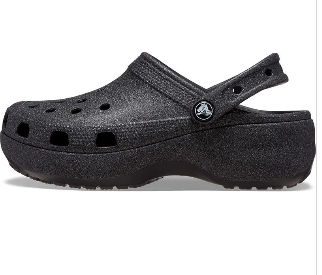 Crocs Classic Plataform Glitter Black