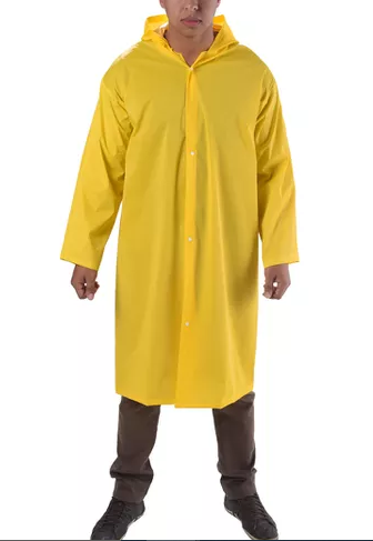 Capa de Chuva PVC Forrado Vinilseg Top Amarela