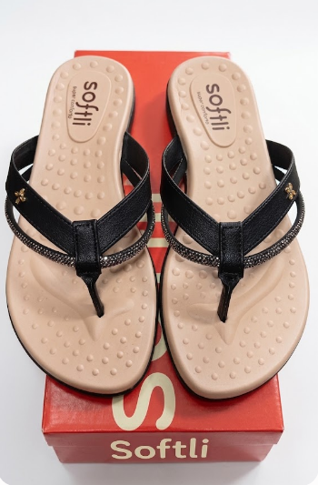 Sandalia Softli Preto 10686