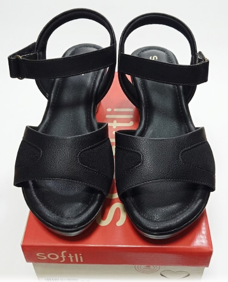 Sandalia Softli Preto 10643