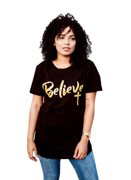 CAMISETA LONGLINE BELIEVE