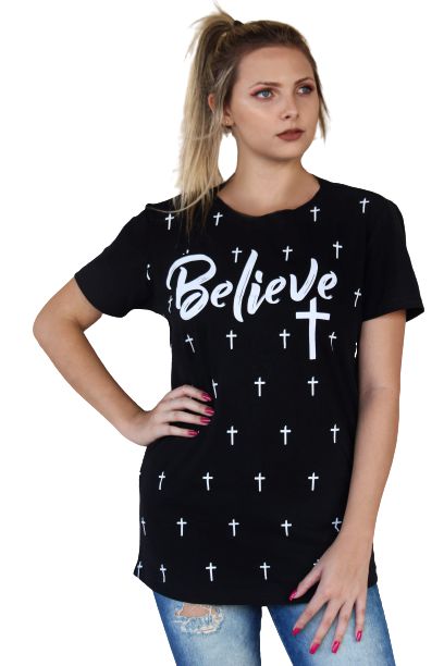 CAMISETA LONGLINE BELIEVE