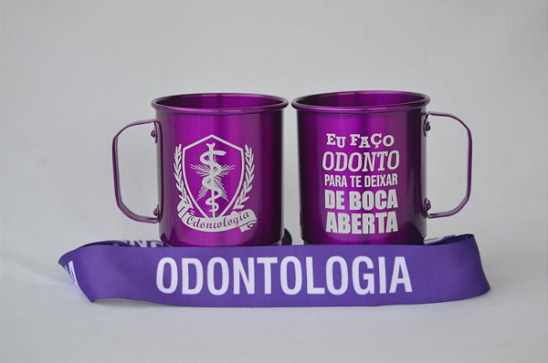 Caneca de Odontologia + Tirante
