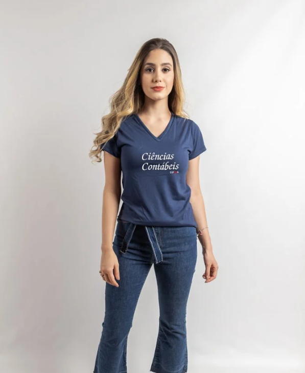 Camisa Ciências Contábeis UFMG Feminina - Pronta Entrega