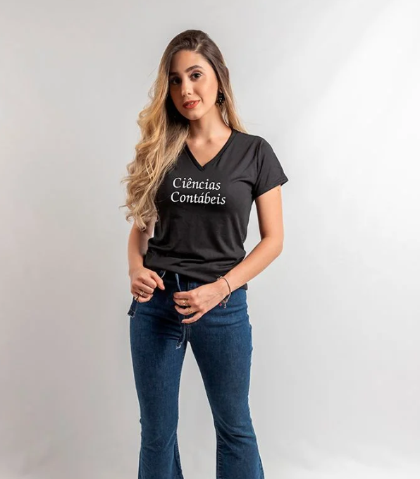 Camisa Ciências Contábeis Feminina - Pronta Entrega