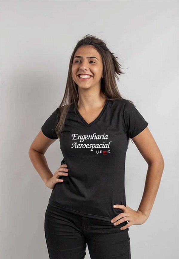 Camisa Engenharia Aeroespacial UFMG feminina- Pronta Entrega