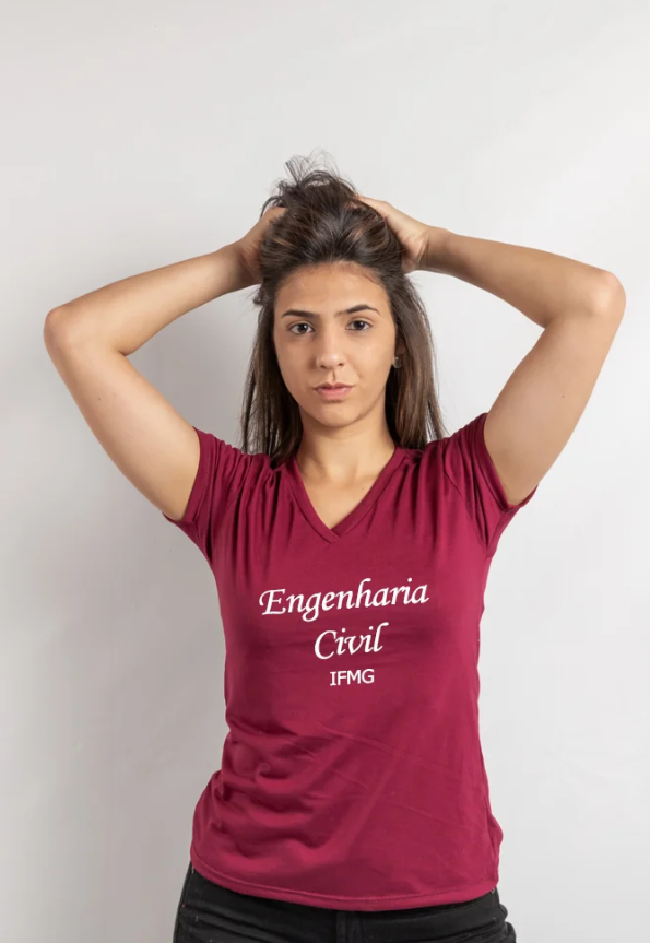 Camisa Engenharia Civil IFMG Feminina- Pronta Entrega