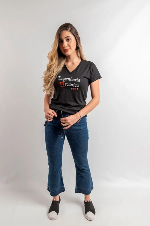 Camisa Engenharia Mecânica UFMG Feminina - Pronta Entrega