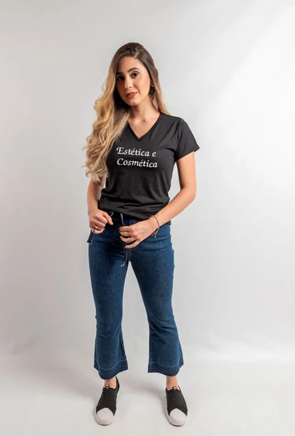 Camisa Estética e Cosmética Feminina - Pronta Entrega