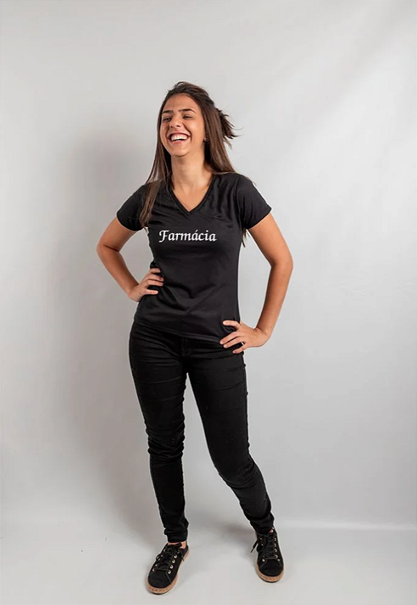 Camisa Farmácia Feminina - Pronta Entrega
