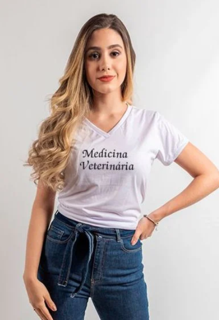 Camisa Veterinária Feminina - Pronta Entrega