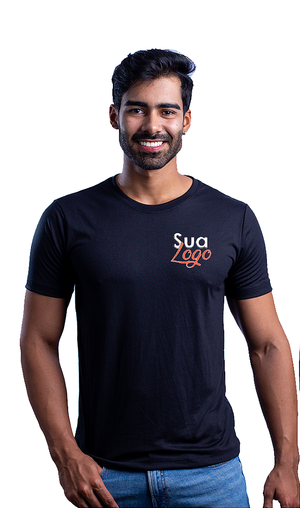 Camiseta 100% Algodão Personalizada Masculina