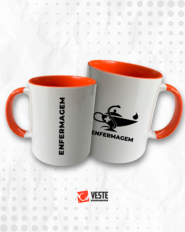 Caneca de Cerâmica Enfermagem