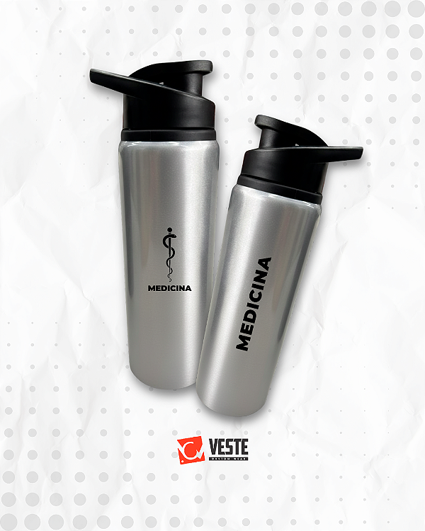 Garrafa Squeeze de Alumínio Medicina