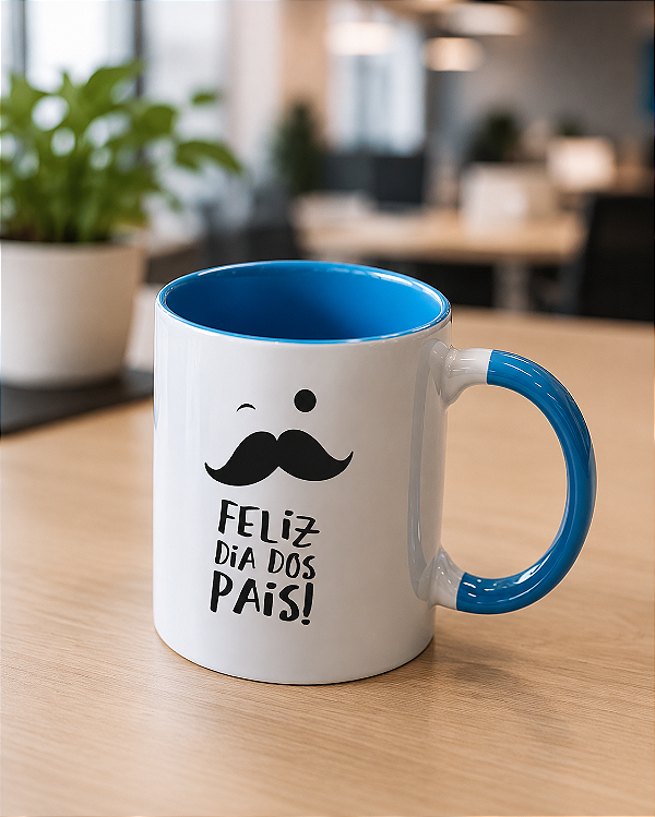 Caneca de Cerâmica dia Dos Pais Feliz Dia Dos Pais