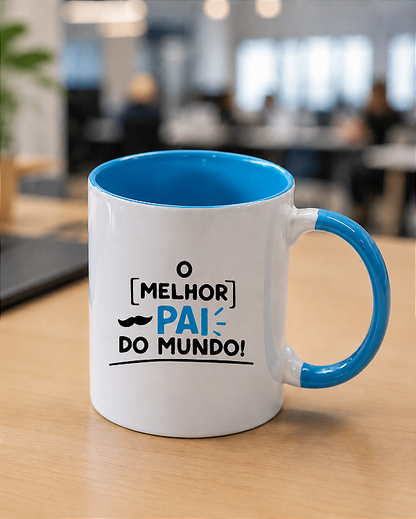 Caneca de Cerâmica dia Dos Pais Melhor Pai do Mundo