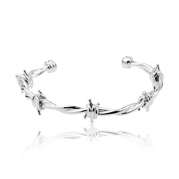 Bracelete Arame Max - Banho de Prata