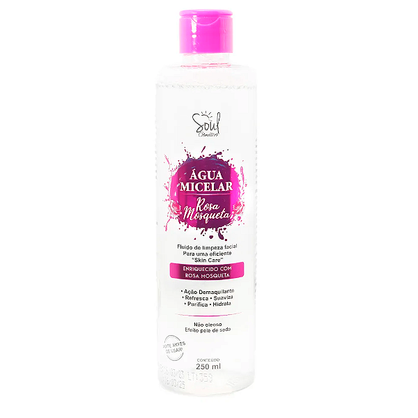 Água Micelar Rosa Mosqueta Soul Cosméticos 250ml