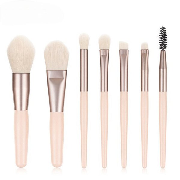 Kit 8 Mini Pincéis Viagem Make Lolita