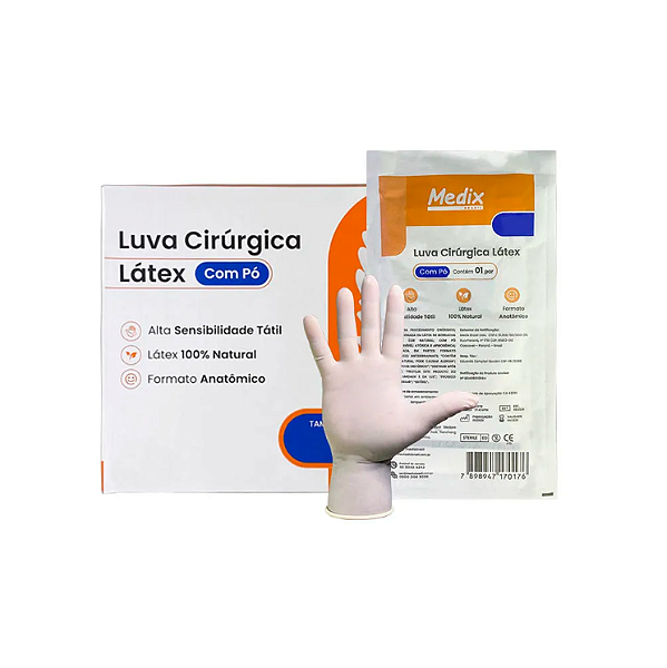Luva Cirúrgica Estéril Medix