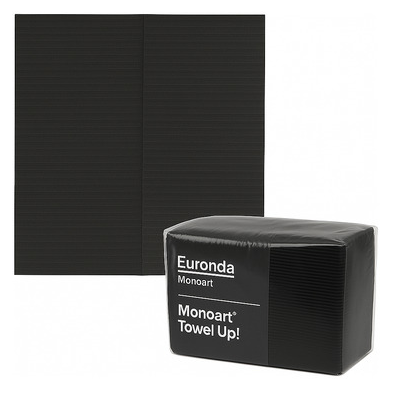 Babador Odontológico Preto Towel Up Monoart Euronda 50 uni