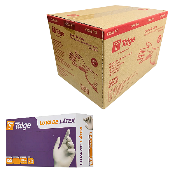 Luva Latex Com Pó Talge Atacado 1.000 Unidades