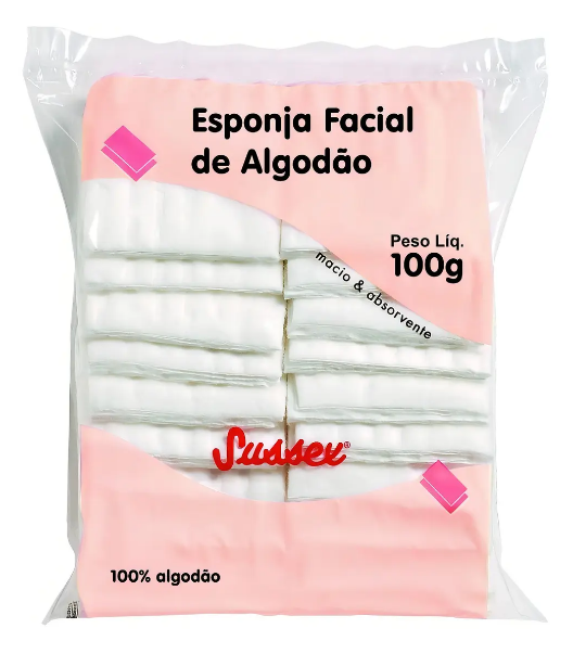 Esponja Facial de Algodão Sussex 100g