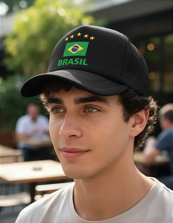 Boné do Brasil Bandeira