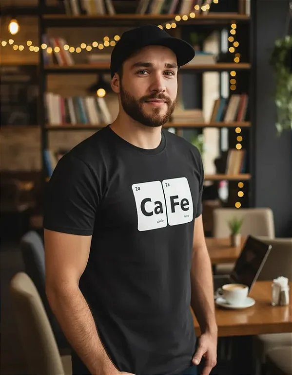 Camiseta Café Tabela Periódica