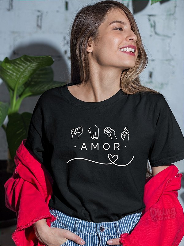 Camiseta Amor Em Libras