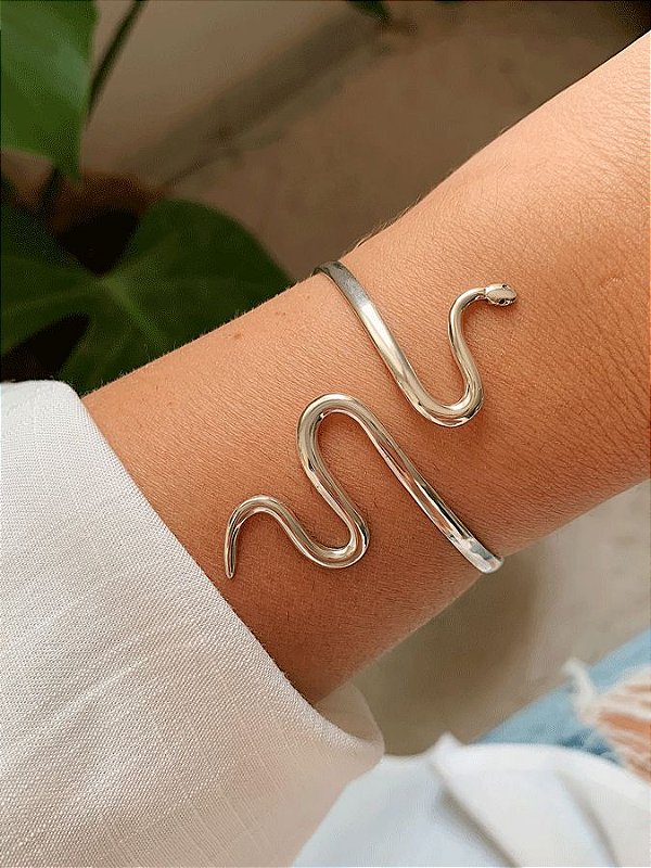 Bracelete Cobra de Prata - Be Fashion Acessórios | Acessórios em prata 925,  Anéis, correntes, pulseiras e muito mais...