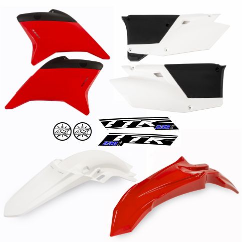 Kit plástico TTR 230 vermelho lateral branca
