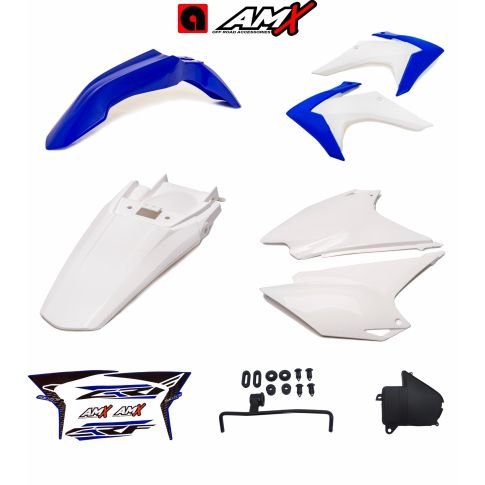 Kit plastico amx crf 230 Azul/Branco