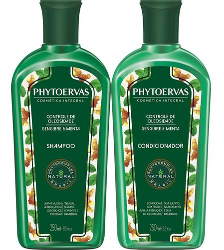 Kit Phytoervas Controle Oleosidade Shampoo + Cond 250ml