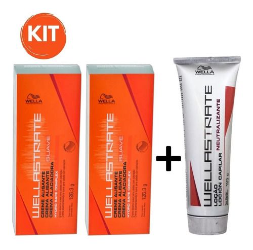 Kit 2 Wellastrate Suave 126g + 1 Neutralizante 125g