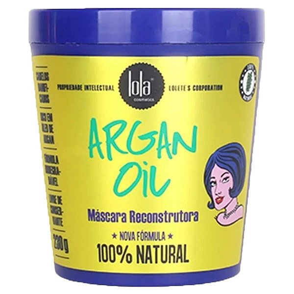 Máscara Reconstrutora Argan Oil 230g Lola Cosmetics