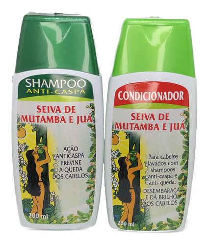 Shampoo E Condicionador Seiva De Mutamba E Juá