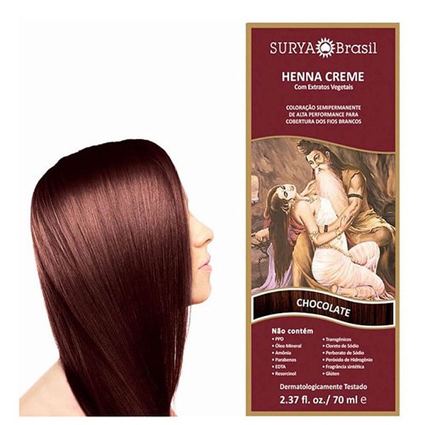 Henna Creme Chocolate Surya Brasil