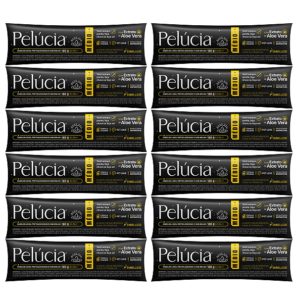 Alisante Henê Pelúcia Medio Kit C/ 12 Un Bisnaga