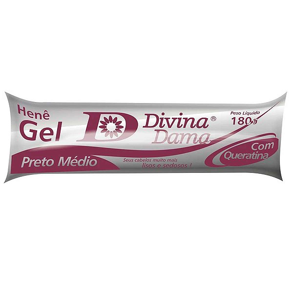 Henê Gel Divina Dama Médio Bisnaga 180g